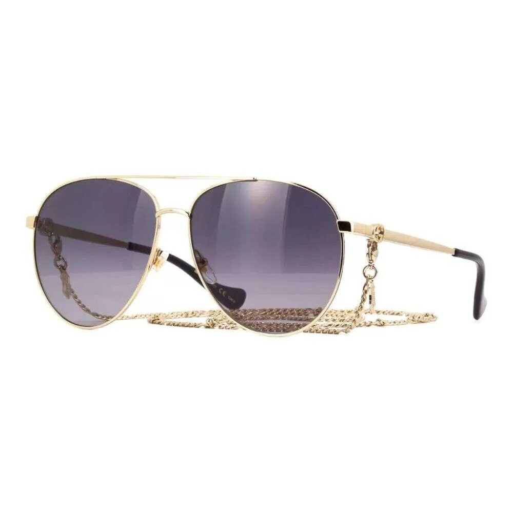 NEW GUCCI SUNGLASSES WITH GOLD CHAIN UNISEX GUCCI GG1088S 001